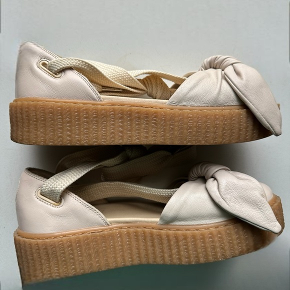 Puma X Fenty Rihanna Bow Creeper Sandal Color Oatmeal Size 6.5 - Picture 4 of 10